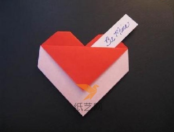 Romantic Heart-to-Heart Double Heart Origami Heart Confession Tool Making Tutorial