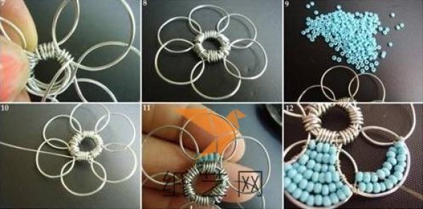 Tutorial on how to make large flower beaded earrings