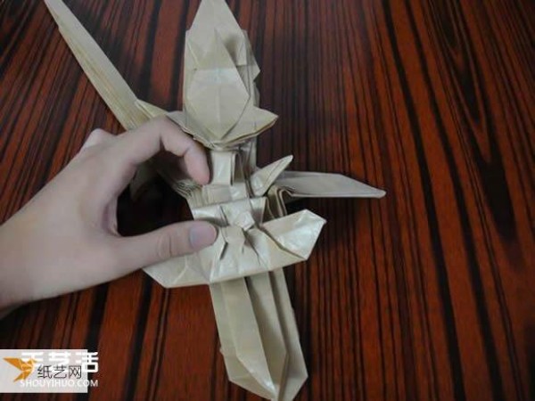 Origami tutorial for Shakugan anime character Shana