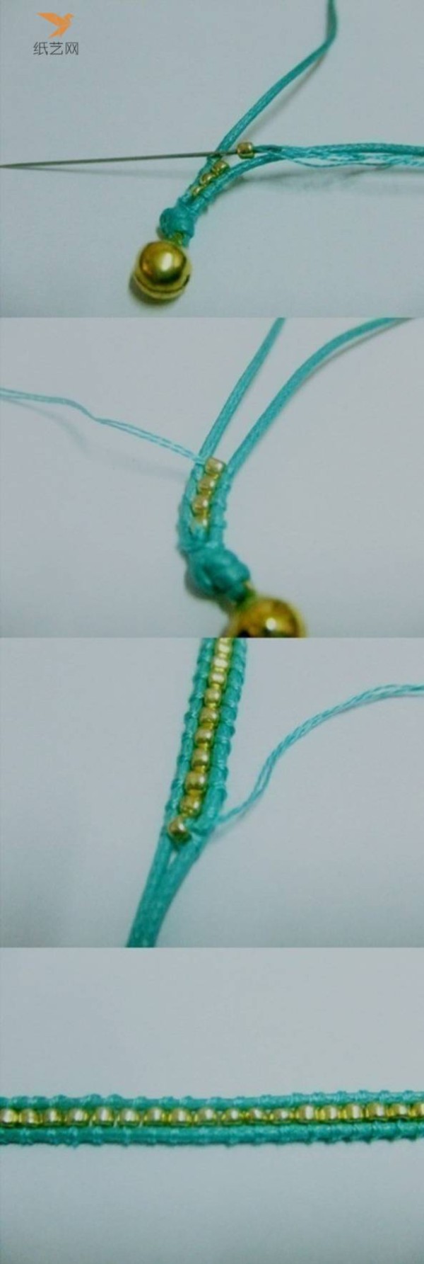 Beaded braiding tutorial Beaded braiding bracelet making tutorial