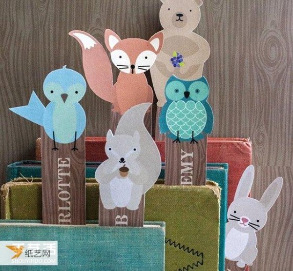 How to use cardboard to make very cute little animal bookmarks