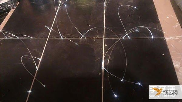 Use fiber optics to turn your home floor into a starry night!