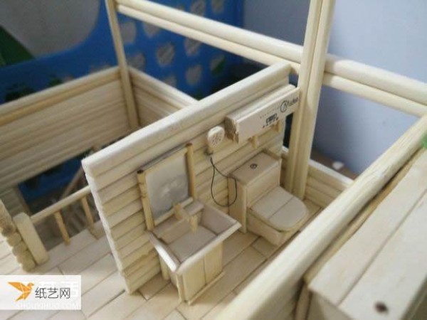 A complete step-by-step guide to hand-making a realistic villa model using disposable chopsticks