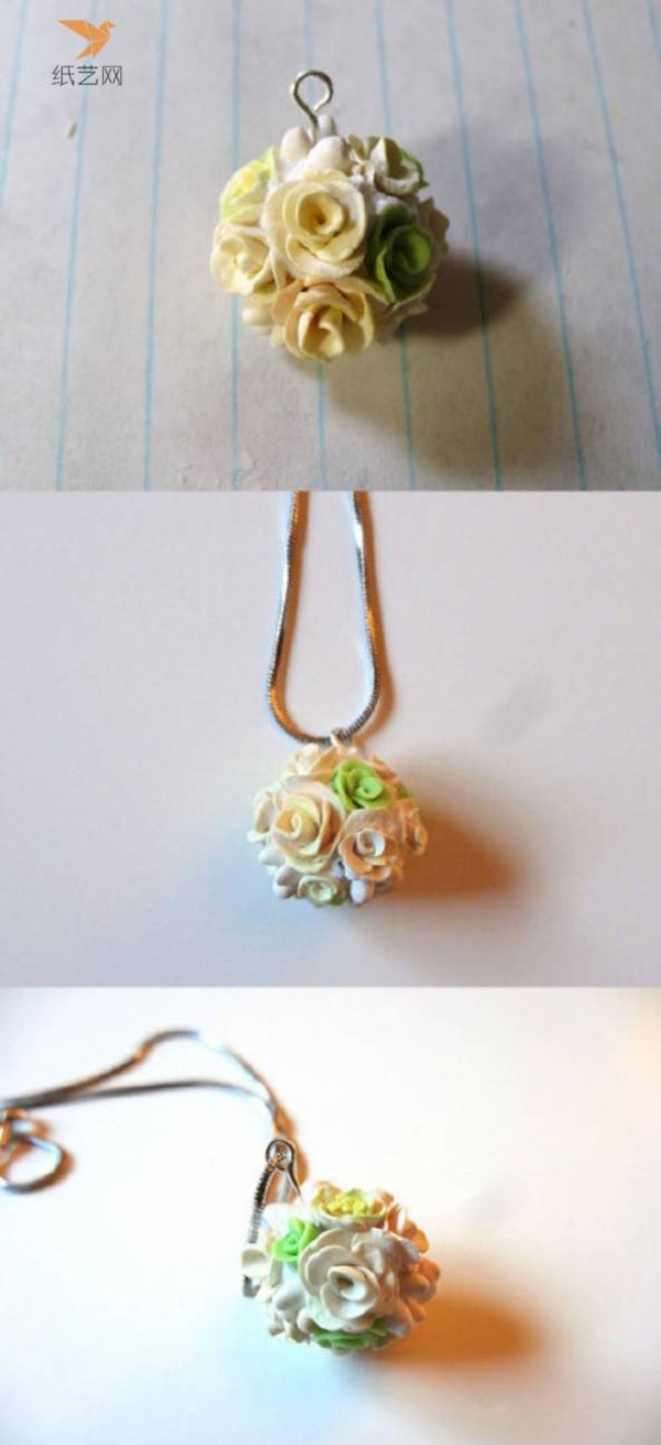 Ceramic Art Tutorial Ceramic Flower Ball Pendant Necklace Making Tutorial