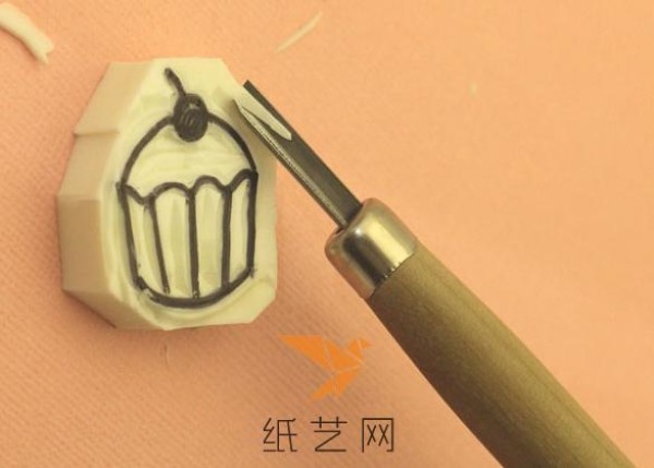 Cute Cherry Cake Rubber Stamp Making Tutorial