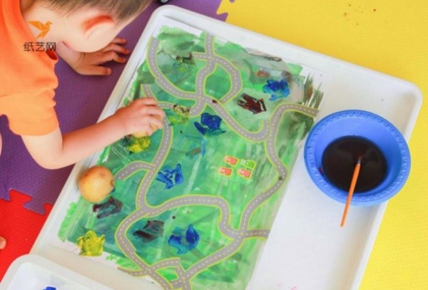 Tutorial on how to make a childlike map made by children