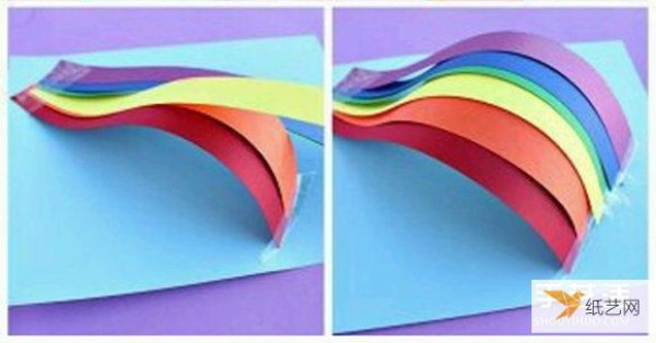 Tutorial on how to make handmade personalized rainbow greeting cards that is very suitable for children