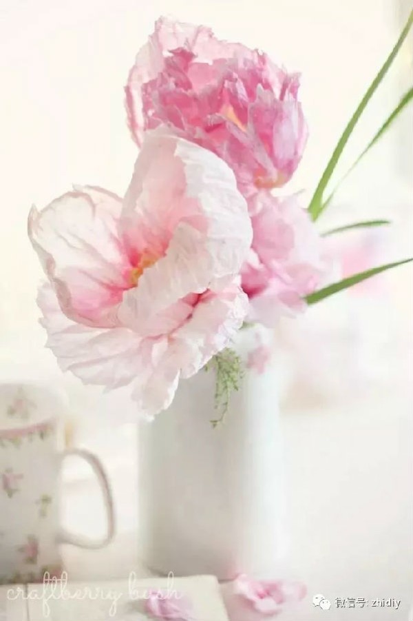 Crepe Paper Simulation DIY Peony Flower Tutorial