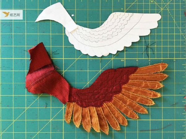 Super beautiful! Fabric Phoenix Mask (with tutorial and template)