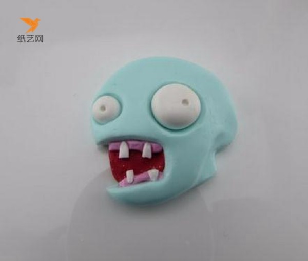 Plants vs. Zombies tutorial on how to make a zombie necklace using ultra-light clay