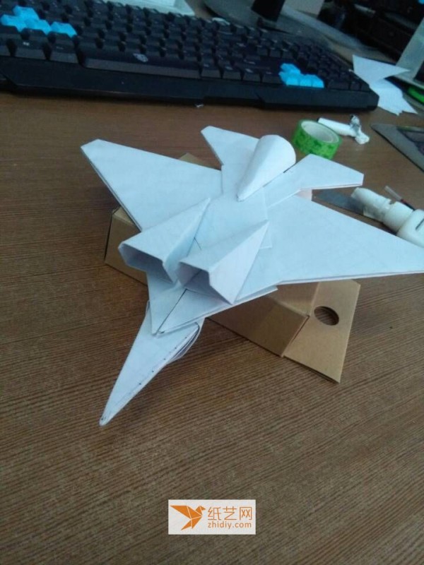 Parent-child handmade origami airplane model tutorial