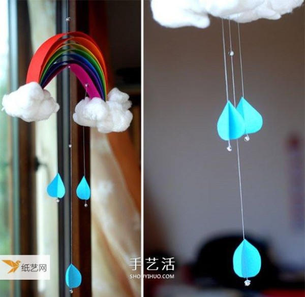 Homemade rainbow wind chime tutorial