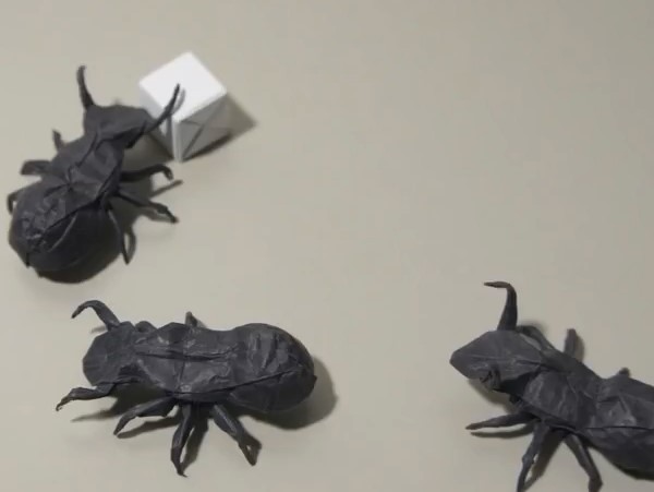 Video tutorial on making three-dimensional origami ants