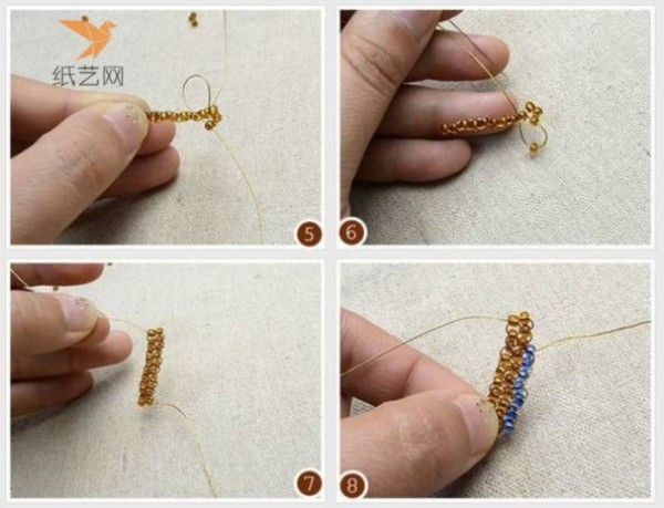 Tutorial on beading, Tutorial on how to make earrings with grass-growing warblers flying and flying paper kites.