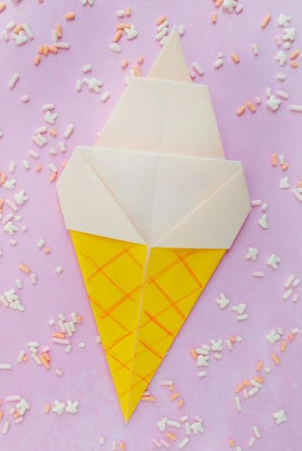 Cute Origami Ice Cream Making Tutorial