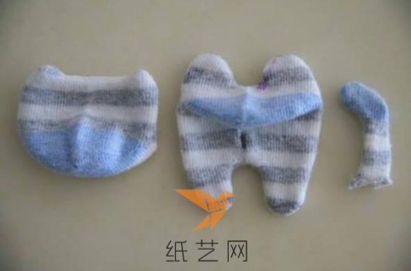 Kitten doll made of socks Childrens Day gift