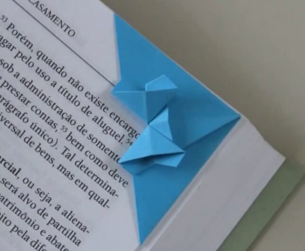 Origami Video Tutorial for Simple Origami Butterfly Bookmark