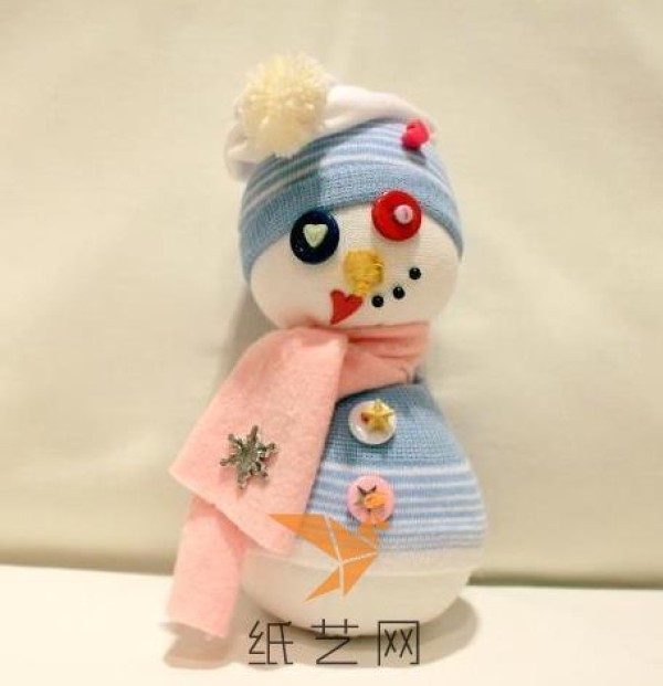 New Year Gift Cute Sock Snowman Making Tutorial