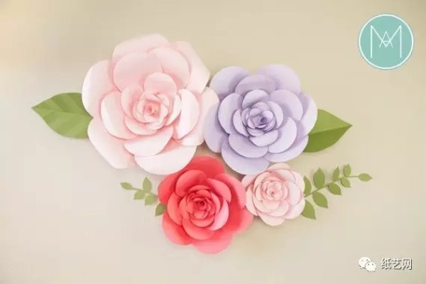 Large paper art decorative flower template!