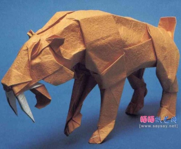 How to fold the saber-toothed tiger from Kamiya Tetsuo