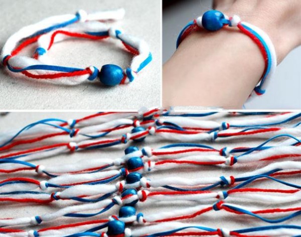 Simple and beautiful hand-knitted bracelet making tutorial