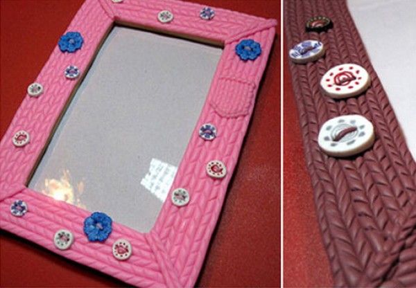 Tutorial on how to make beautiful photo frames from polymer clay