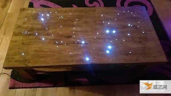 Use fiber optics to turn your home floor into a starry night!