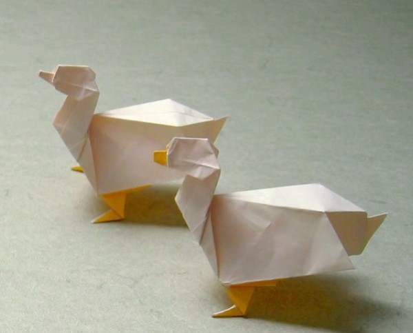 Tutorial on how to make a three-dimensional origami duck