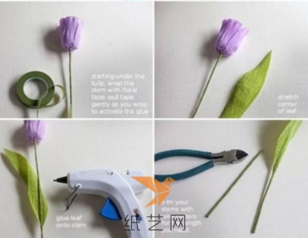 Paper art tulip making tutorial paper art tutorial