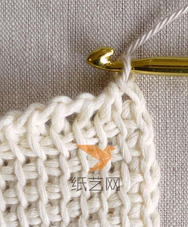 Afghan stitch crochet introductory stitch making tutorial