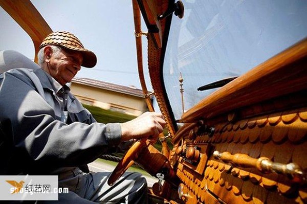 70-year-old man uses tens of thousands of oak chips to build his dream Beetle