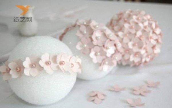 Paper art tutorial Elegant and romantic pink paper flower ball making tutorial