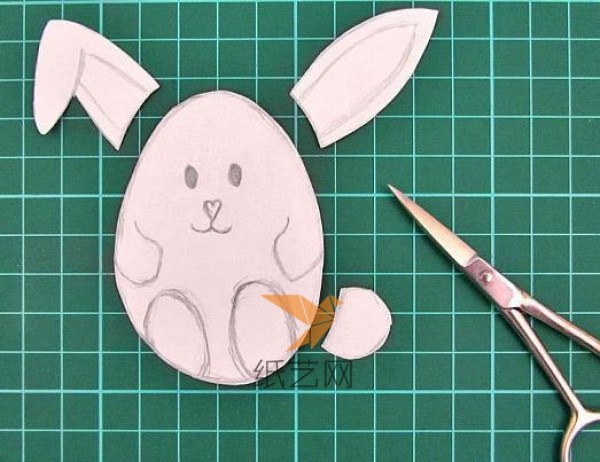 Tutorial on how to hand-make cute three-dimensional bunny greeting cards