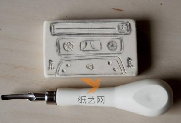 Tutorial on how to make hand-made cassette rubber stamps