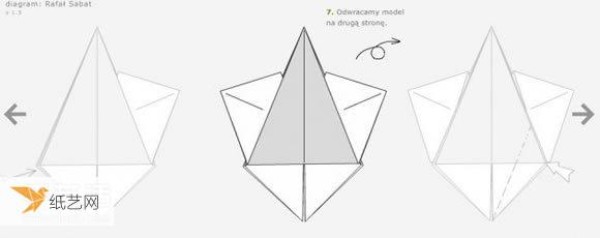 Illustrated tutorial on using origami to fold a three-dimensional angel with wings