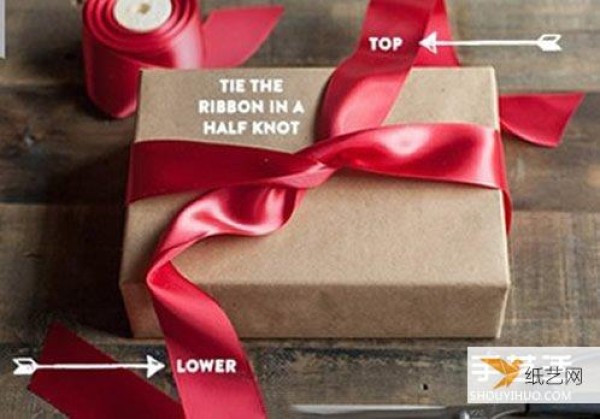 A very novel and beautiful packaging ribbon bow with step-by-step illustrations