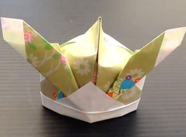 Simple Origami Making Tutorial for Origami Samurai Hat