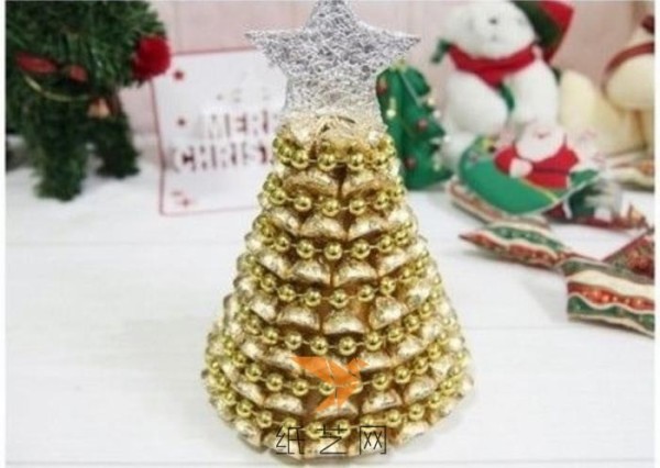 Christmas handmade paper art chocolate Christmas tree making tutorial