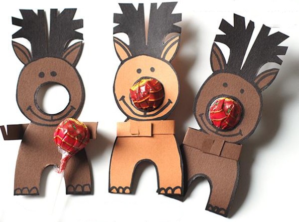 Cute little elk lollipop gift making tutorial