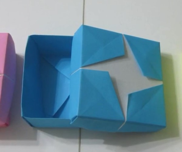 Tutorial on how to fold origami star box | How to fold handmade origami star storage box