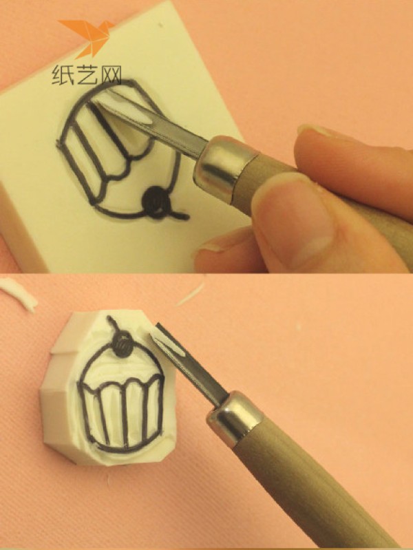 Tutorial on making treasures out of waste and making rubber stamps out of unused rubber