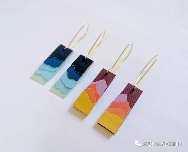 Colorful paper art earrings, never seen them? Here is a tutorial that will help you learn it at a glance!