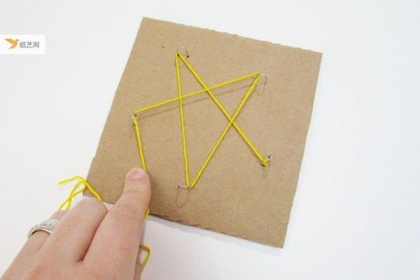 Super simple, yarn winding five-pointed star tutorial! An introductory tutorial on silk painting and wire winding painting!