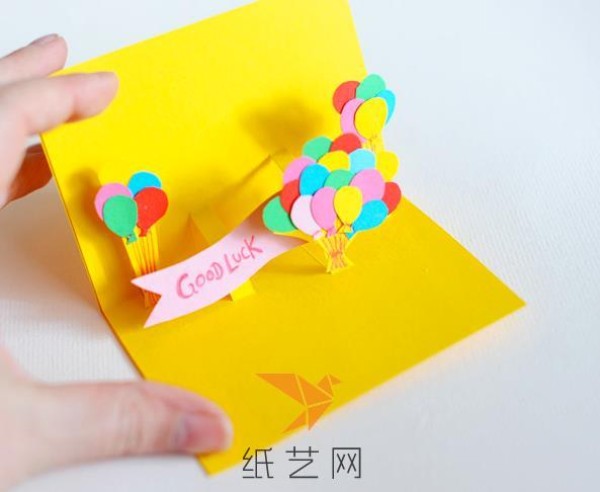 Balloon three-dimensional greeting card Mid-Autumn Festival gift making tutorial