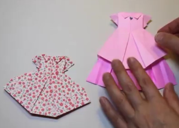 Tutorial on simple origami skirt