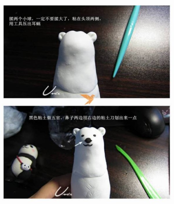 Clay White Bear Making Tutorial Clay Tutorial