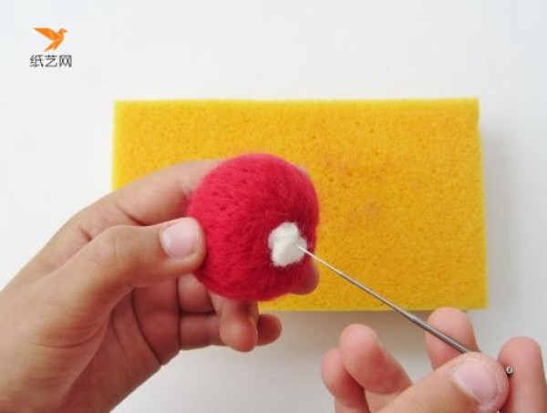 Tutorial on how to make cute little wool felt mushrooms