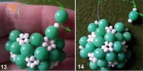 Exquisite knitting tutorial teaches you how to make beautiful retro style beaded ball tassel decorative pendant pendant DIY hand knitting tutorial