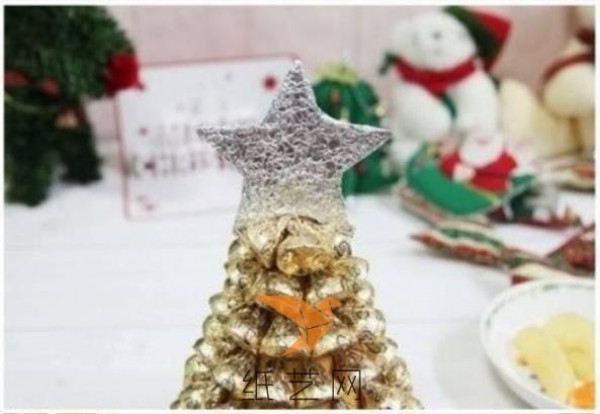 Christmas handmade paper art chocolate Christmas tree making tutorial