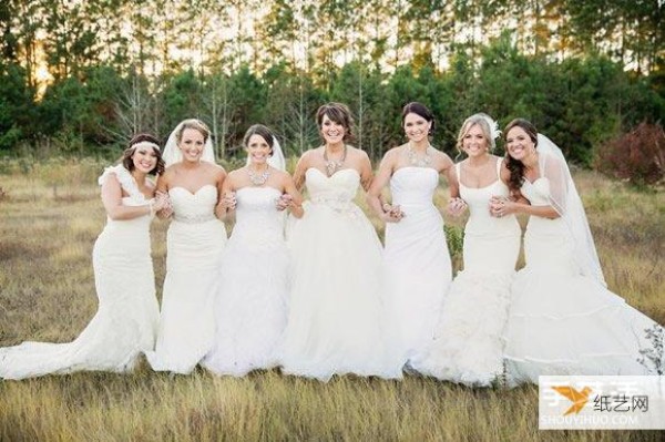 Happiness is taking wedding photos and holding a wedding with your best friend